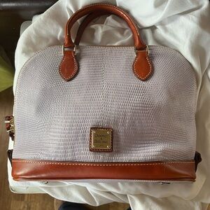 Lightly used Dooney and Bourke satchel Lavender